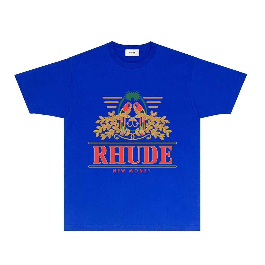 Rhude T-shirts Printed Trendy Pure Cotton