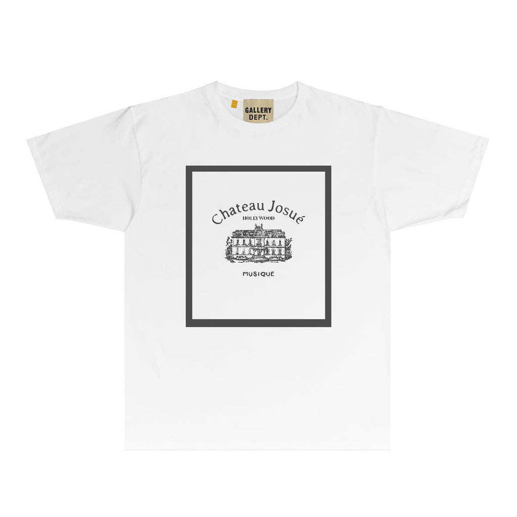 Gallery Dept T Shirt Retro Printed Loose Short-Sleeved Shirt