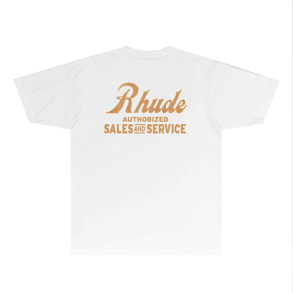 Rhude T-shirts Printed Trendy Pure Cotton