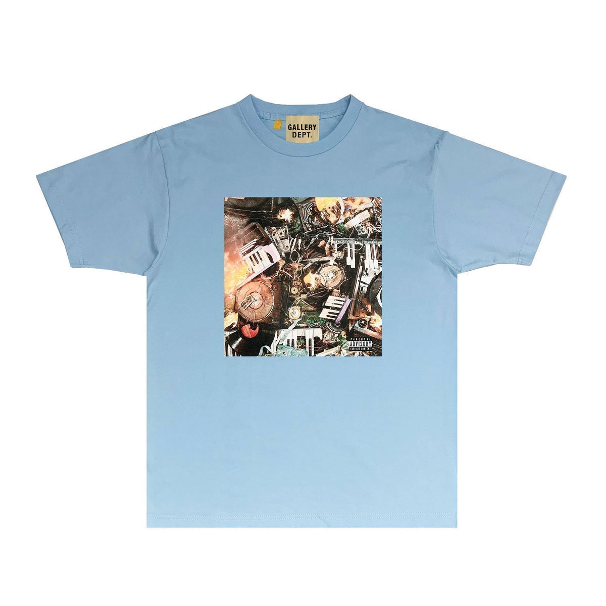 Gallery Dept T Shirt Retro Printed Loose Short-Sleeved Shirt