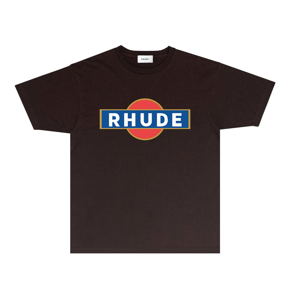 Rhude T-shirts Printed Trendy Pure Cotton