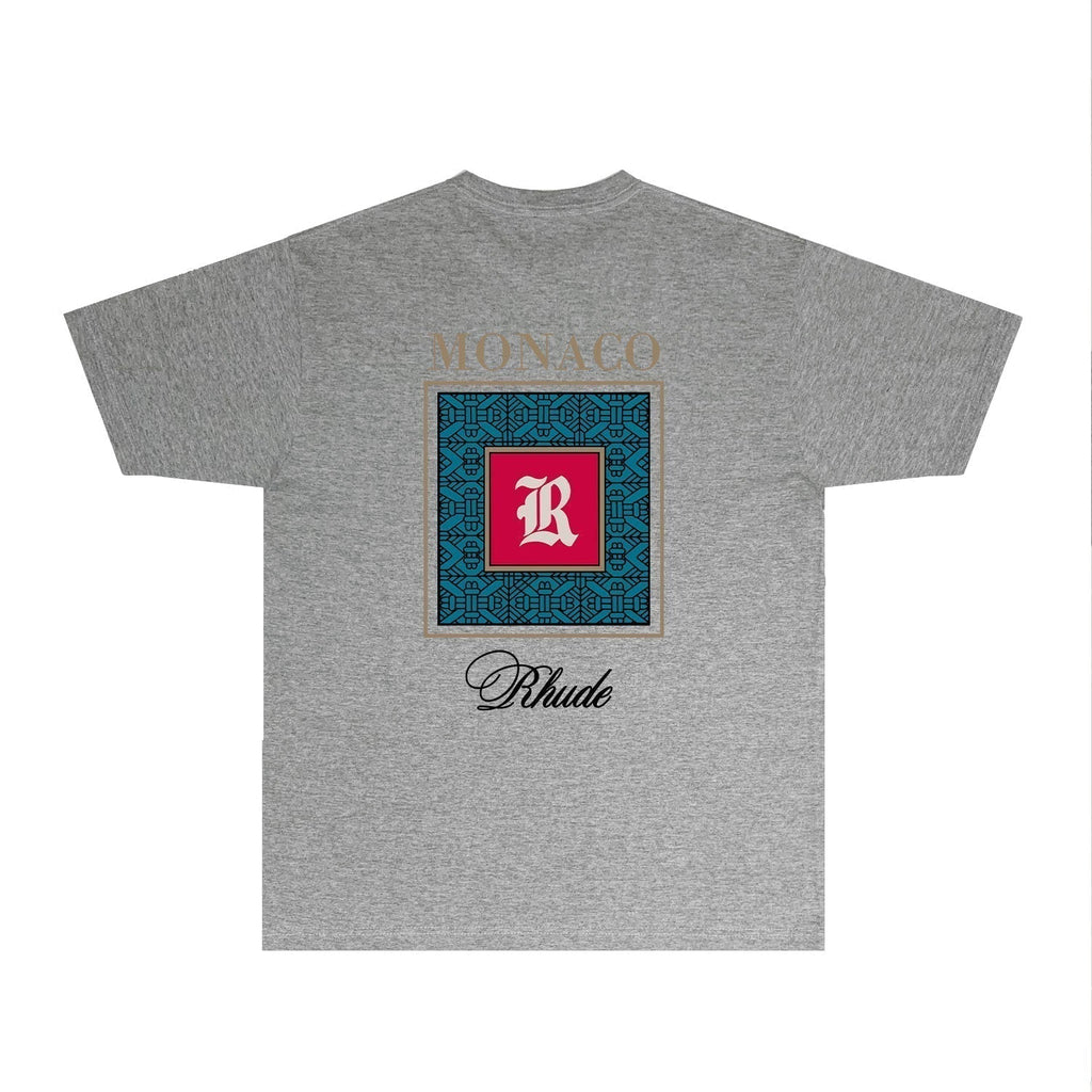 Rhude T-shirts Printed Trendy Pure Cotton