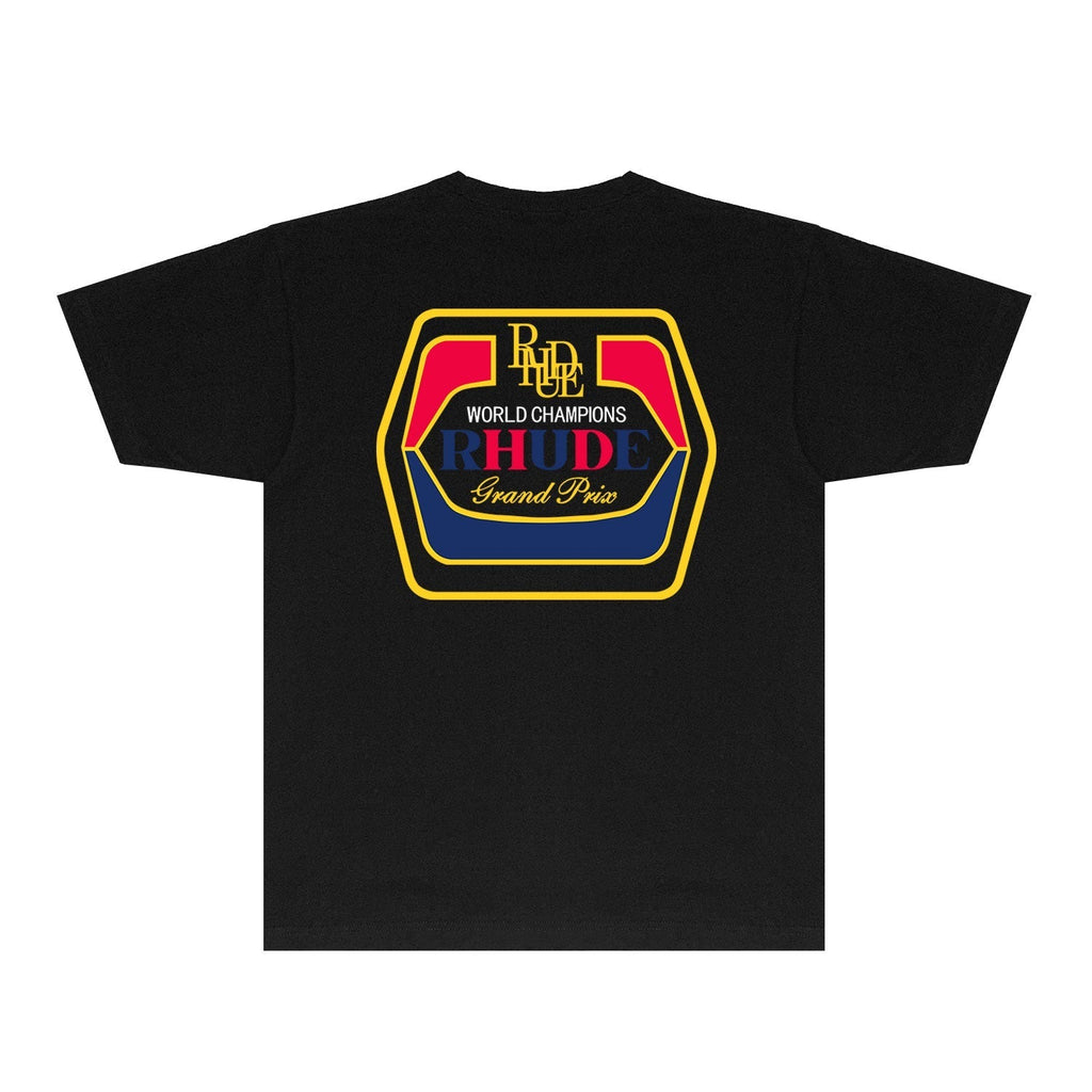 Rhude T-shirts Printed Trendy Pure Cotton