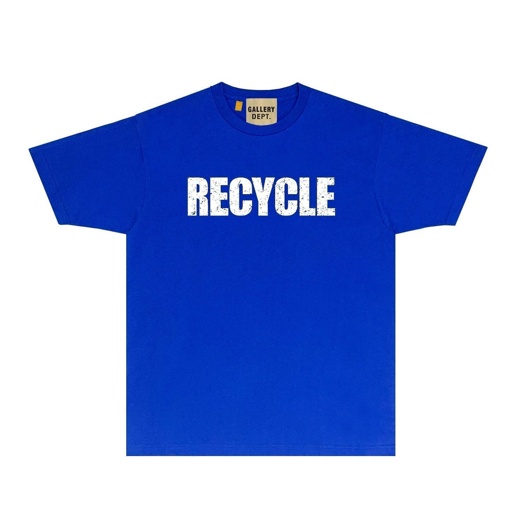 Gallery Dept T Shirt Retro Printed Loose Short-Sleeved Shirt