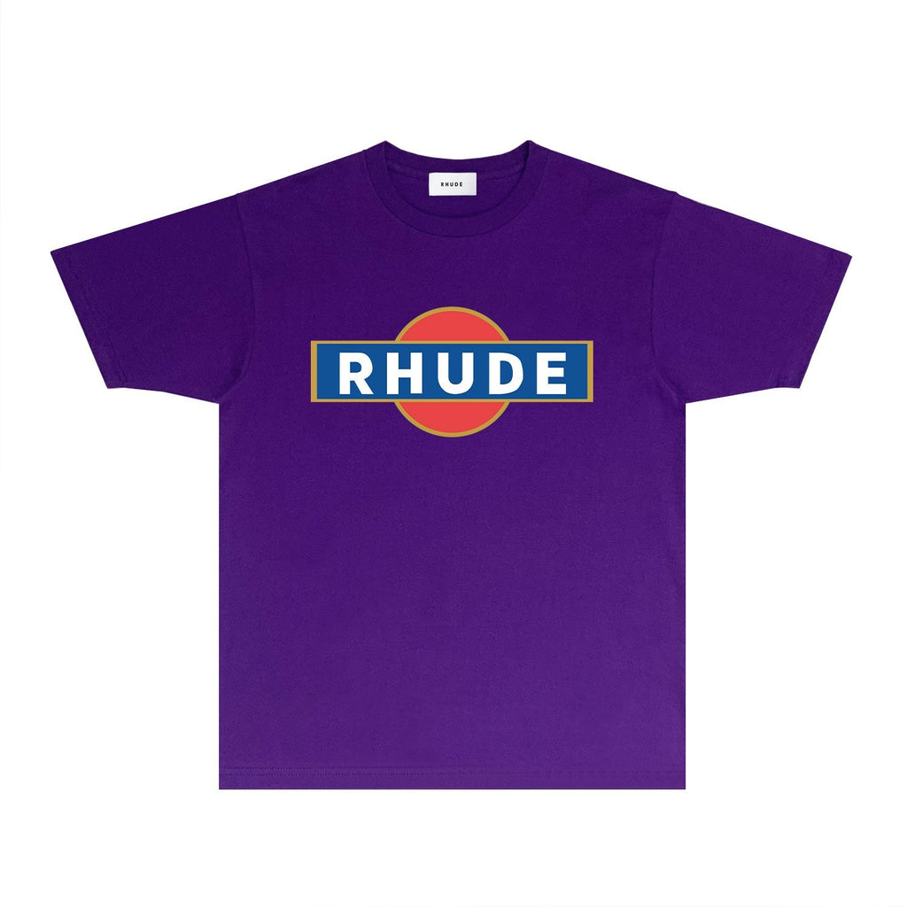 Rhude T-shirts Printed Trendy Pure Cotton