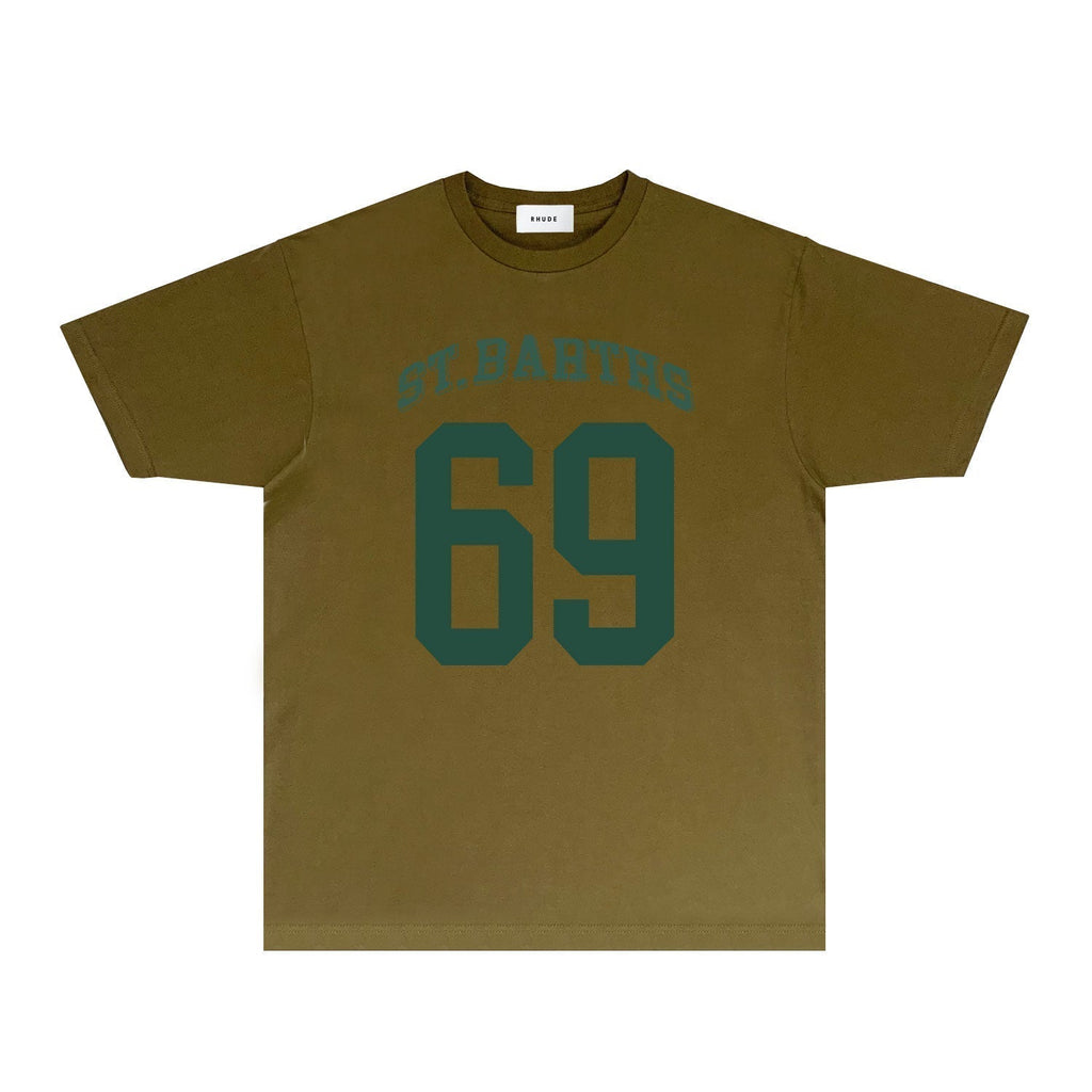 Rhude T-shirts Printed Trendy Pure Cotton