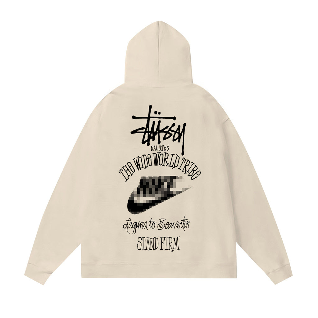 Stussy The Wide World Tribe Hoodie Fall/Winter Fleece Hooded Sweater