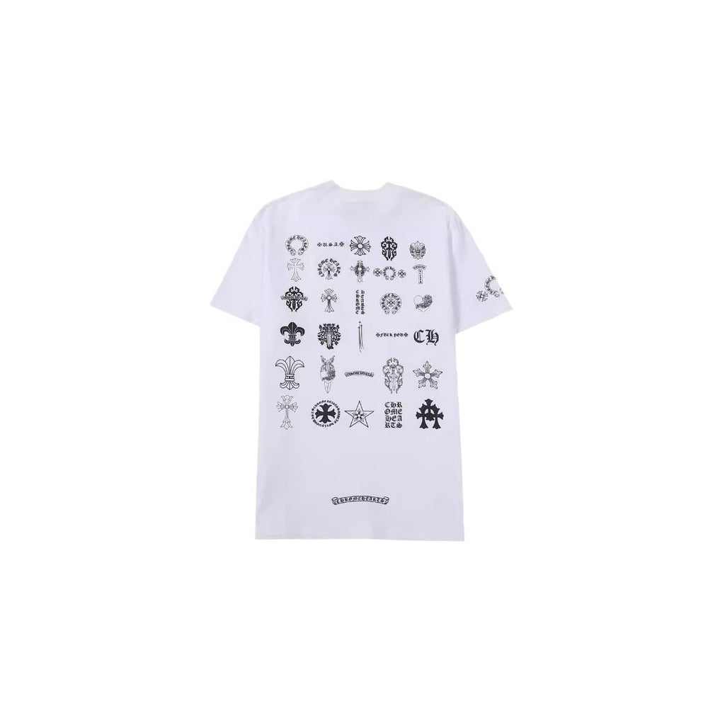 Chrome Heart T Shirts T-Shirts Trendy logo print crew neck short sleeves