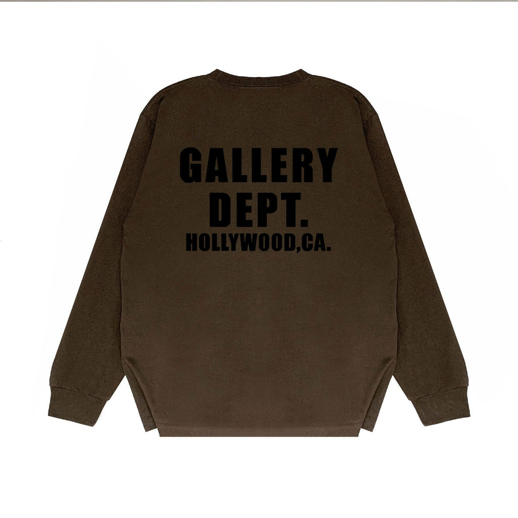 Gallery Dept Long Sleeved Shirt Fashion Brand Long Sleeve Long-Sleeved T-shirt Blouse