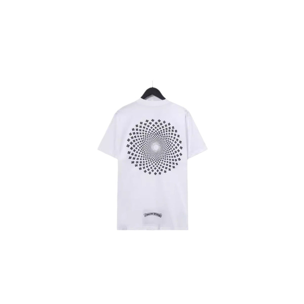 Chrome Heart T Shirts Scroll Heart Gypsy Printed Crew Neck Short Sleeve T-Shirt