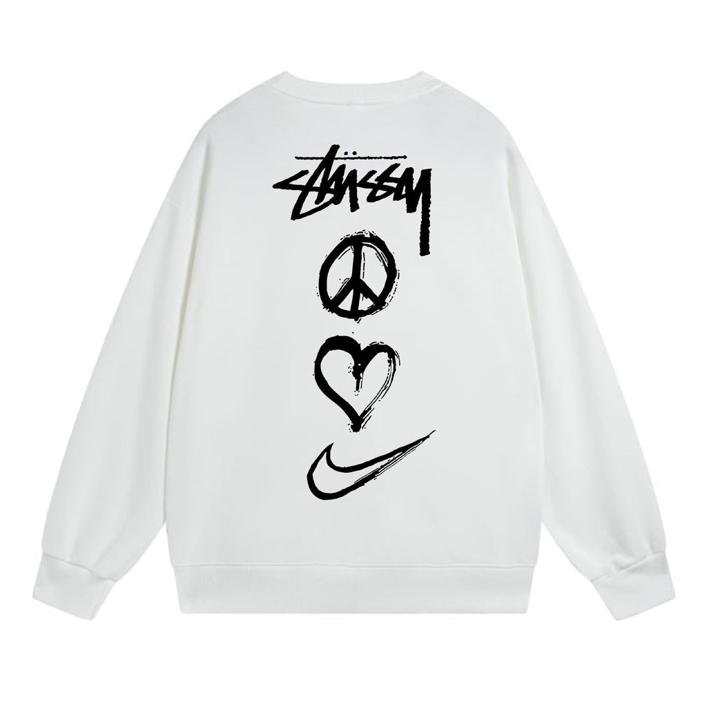 Stussy Sweatshirts Crew Neck Fleece Sweater