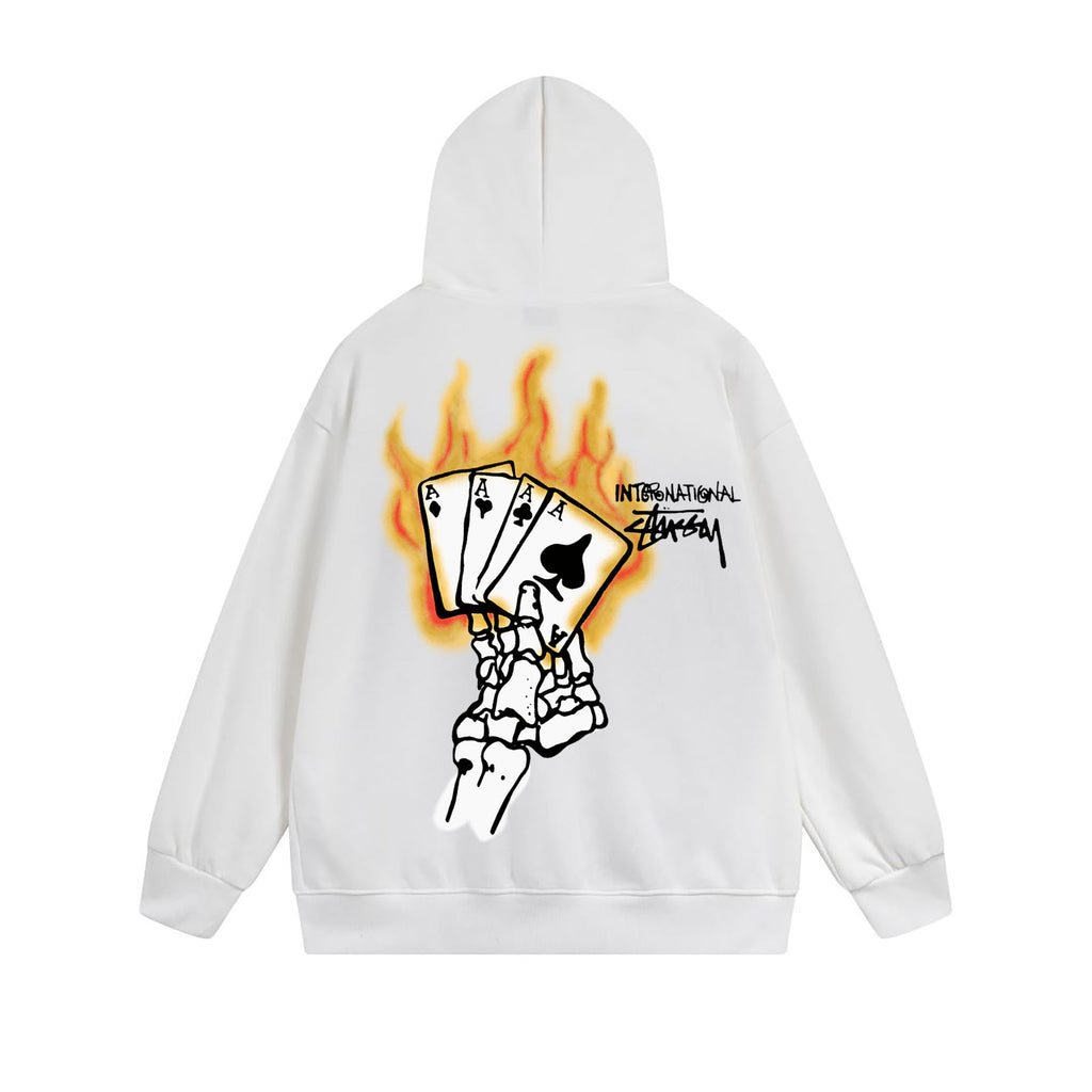 Stussy Hoodie Zip Cardigan Hooded Sweater