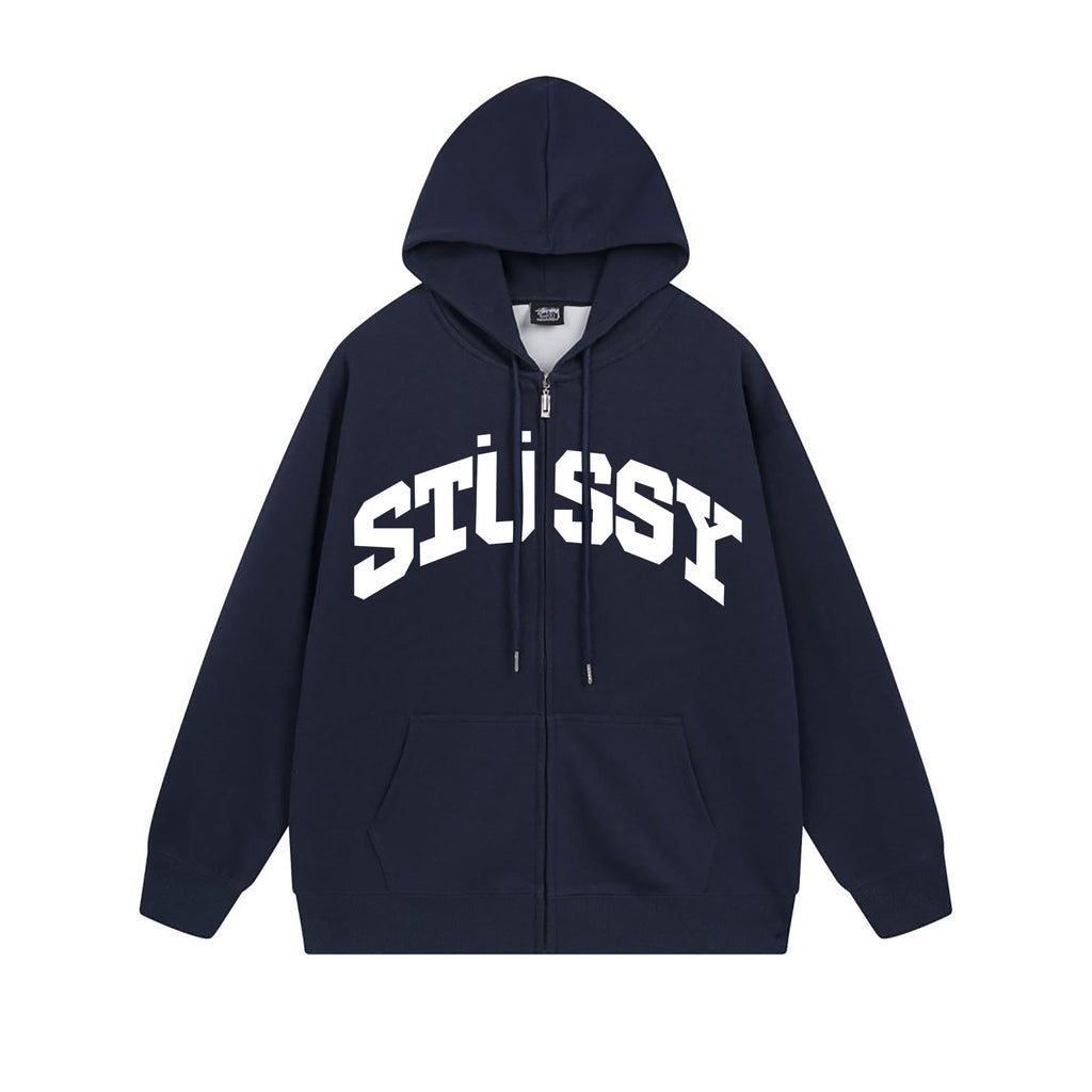 Stussy Hoodie Zip Cardigan Hooded Sweater