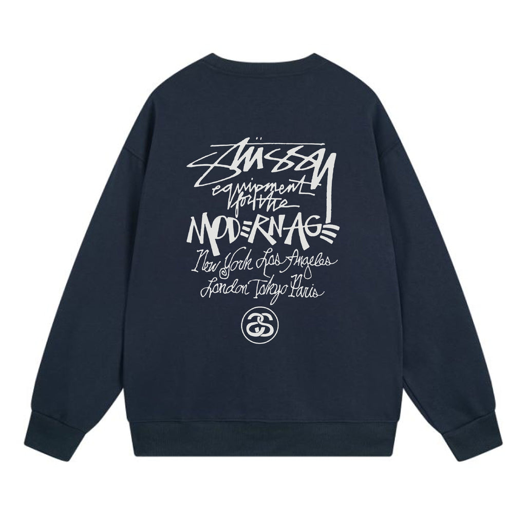Stussy Sweatshirts Crew Neck Fleece Sweater