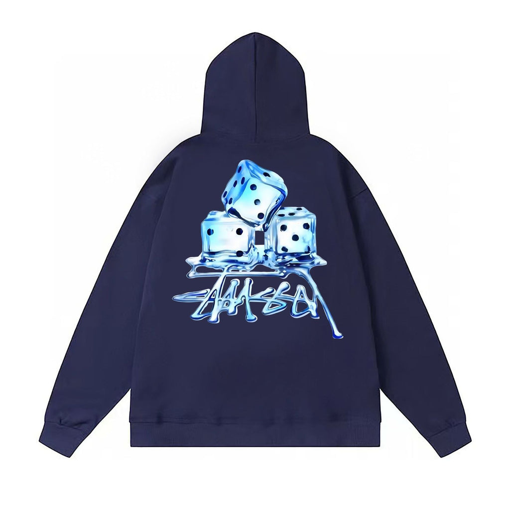 Stussy Hoodie Fall/Winter Fleece Hooded Sweater