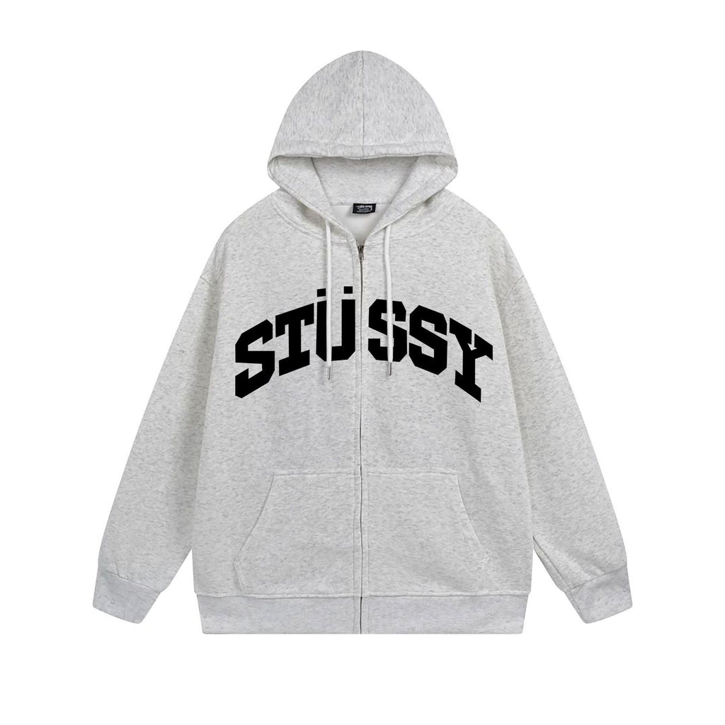 Stussy Hoodie Zip Cardigan Hooded Sweater