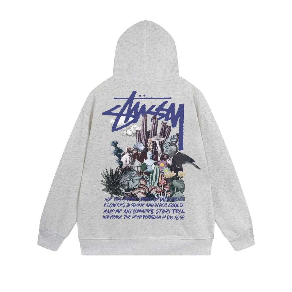 Stussy Hoodie Zip Cardigan Hooded Sweater