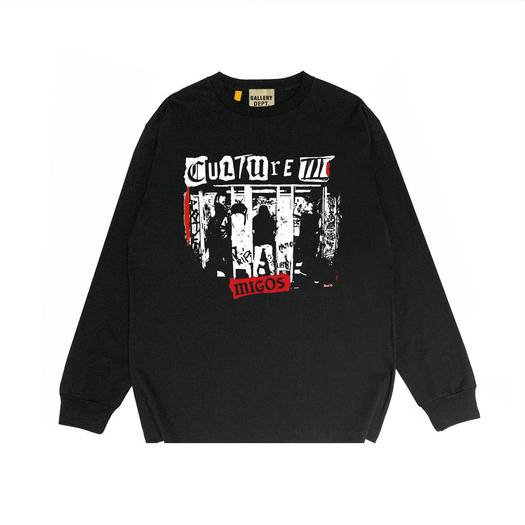 Gallery Dept Long Sleeved Shirt Fashion Brand Long Sleeve Long-Sleeved T-shirt Blouse