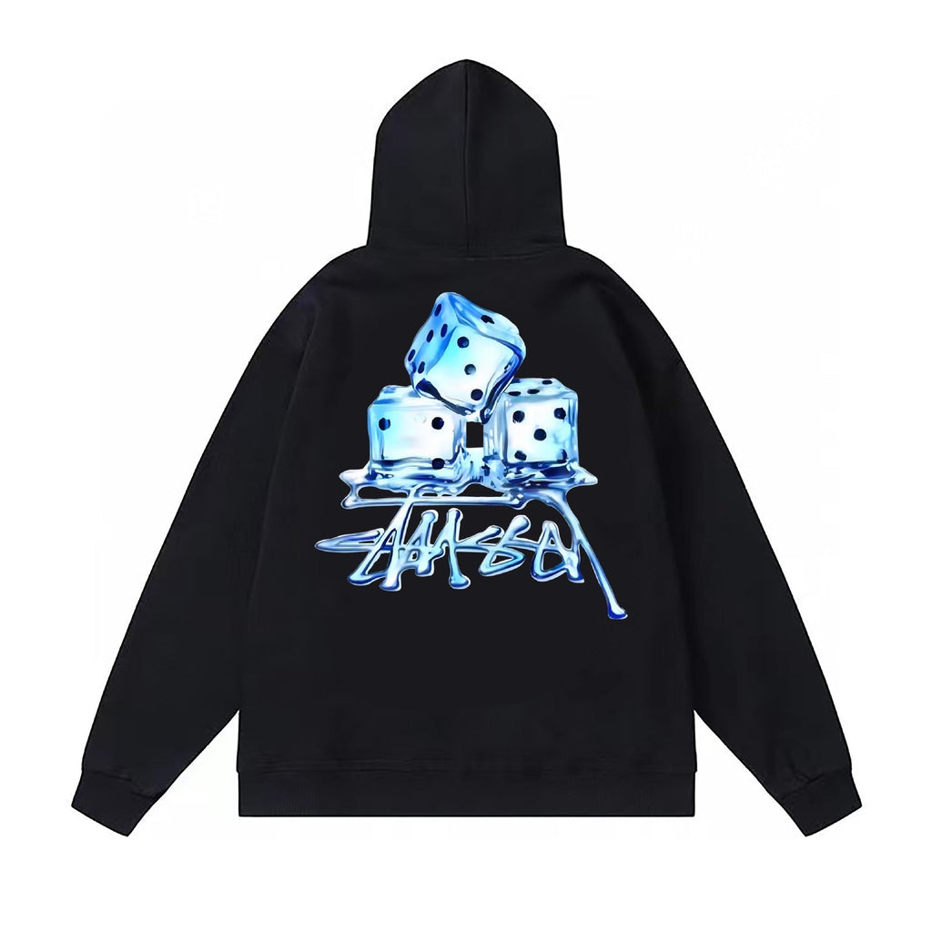 Stussy Hoodie Fall/Winter Fleece Hooded Sweater