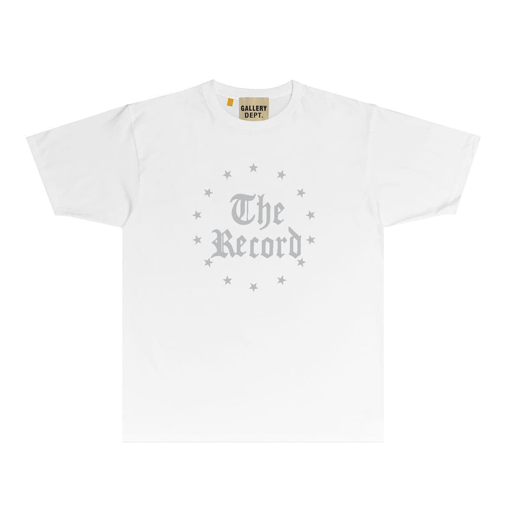 Gallery Dept T Shirt Retro Printed Loose Short-Sleeved Shirt