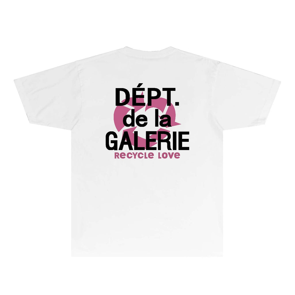Gallery Dept T Shirt Retro Printed Loose Short-Sleeved Shirt