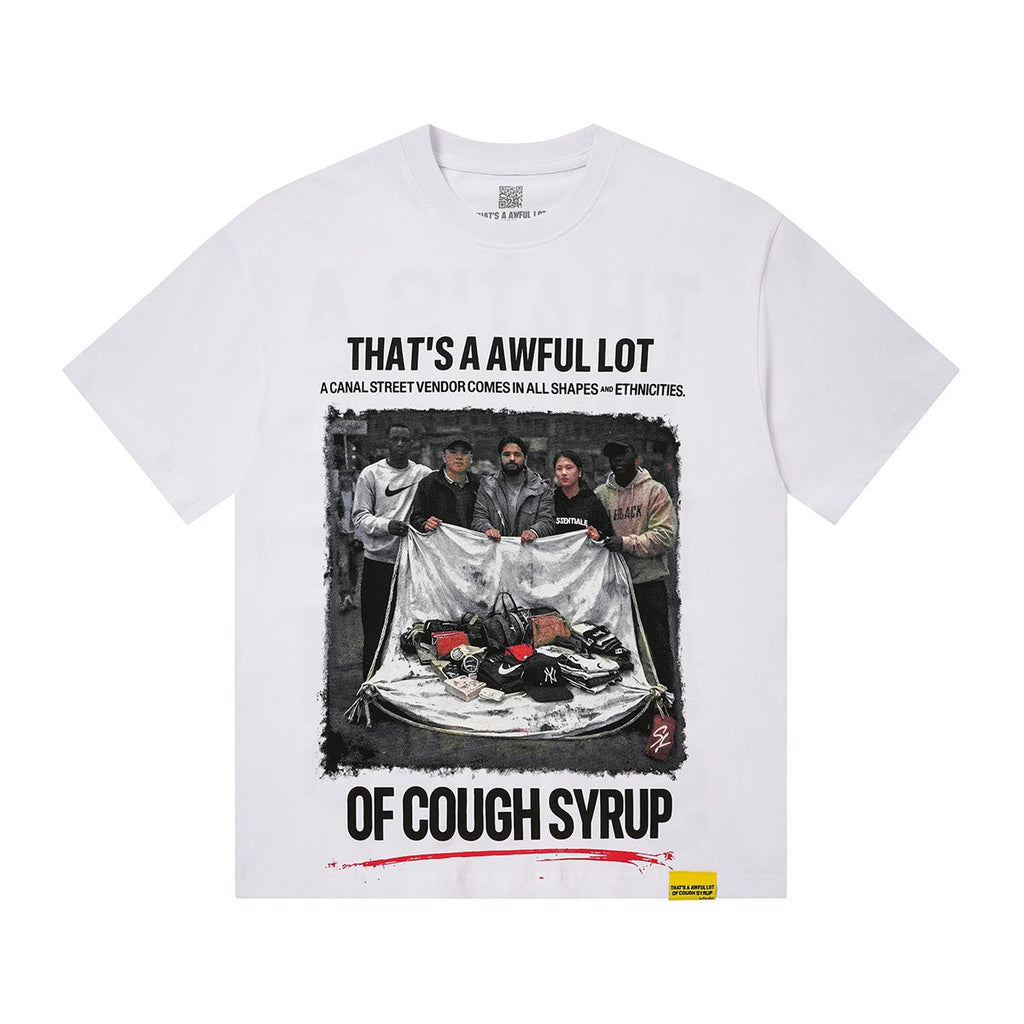 THAT'S A AWFUL LOT OF COUGH SYRUP Photo Graphic Short-Sleeve T-Shirt ¡ª front