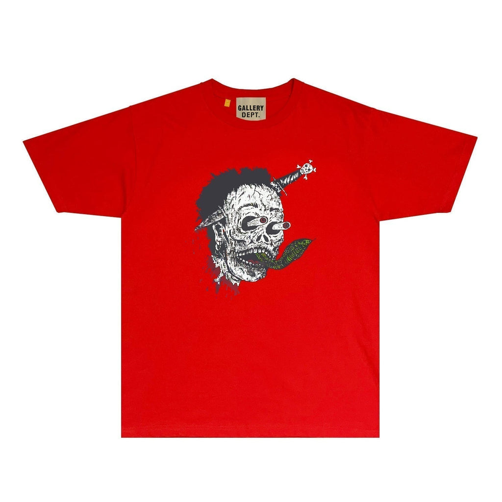 Gallery Dept T Shirt Retro Printed Loose Short-Sleeved Shirt