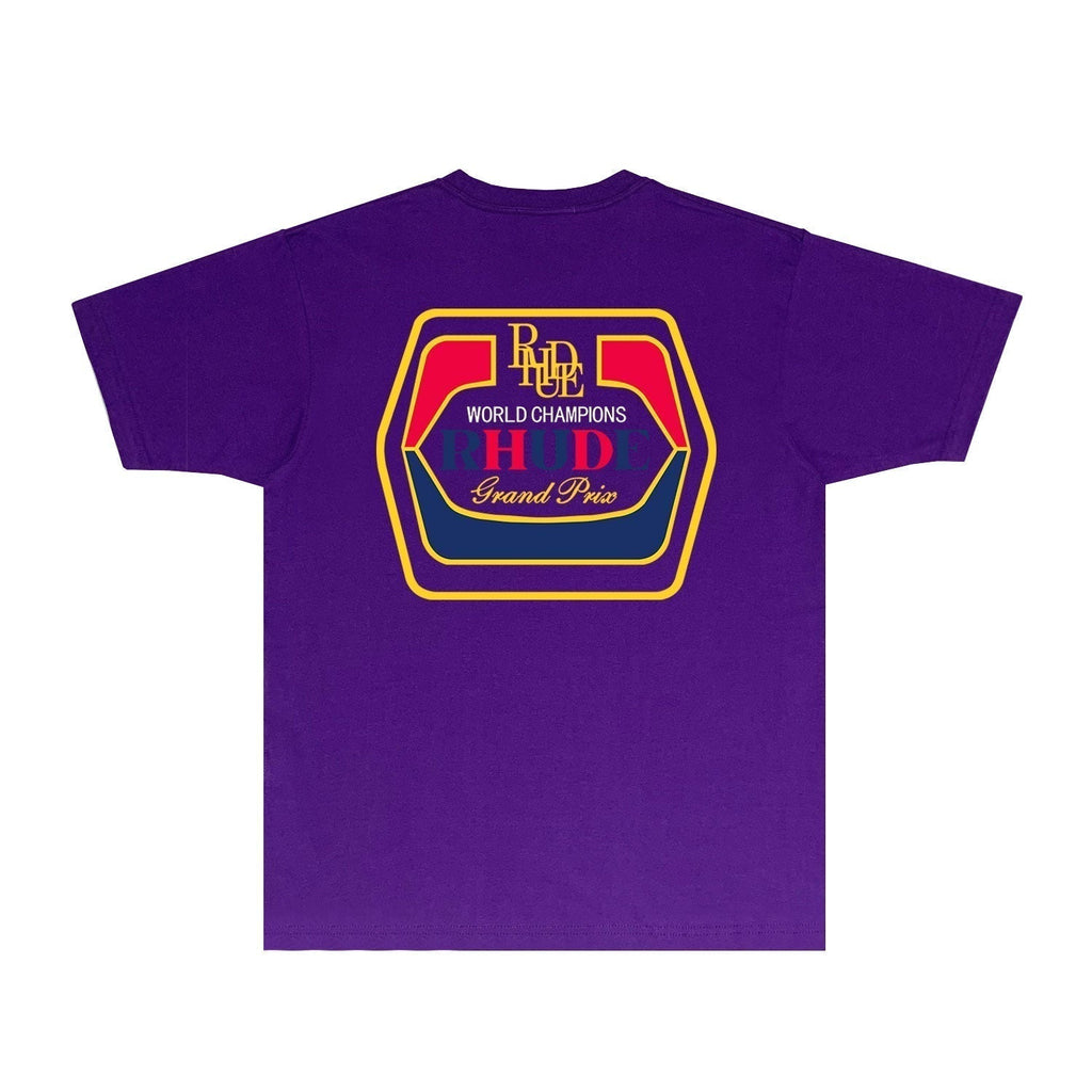 Rhude T-shirts Printed Trendy Pure Cotton
