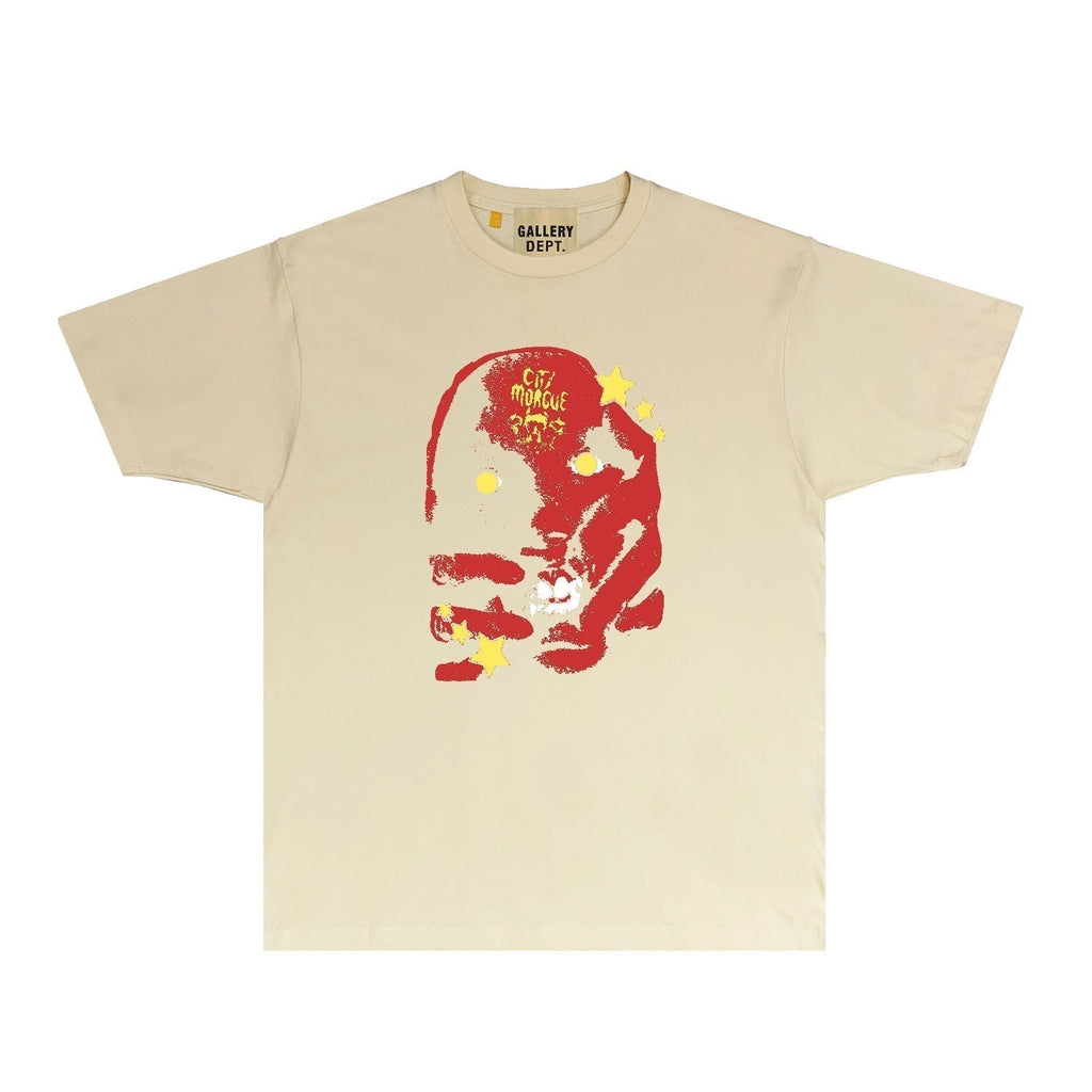 Gallery Dept T Shirt Retro Printed Loose Short-Sleeved Shirt