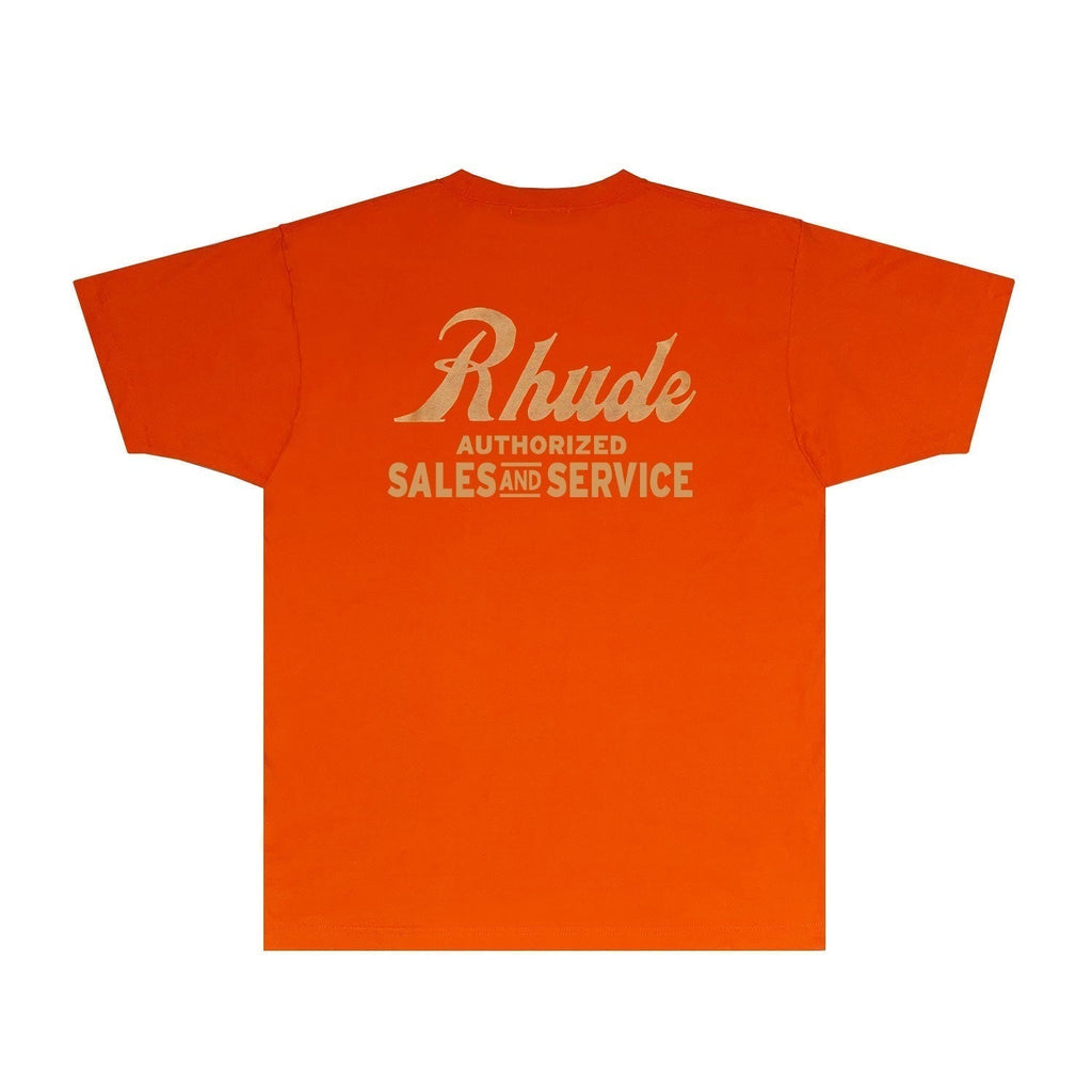 Rhude T-shirts Printed Trendy Pure Cotton