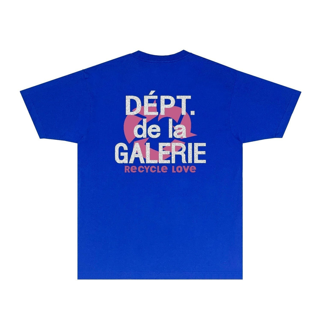 Gallery Dept T Shirt Retro Printed Loose Short-Sleeved Shirt
