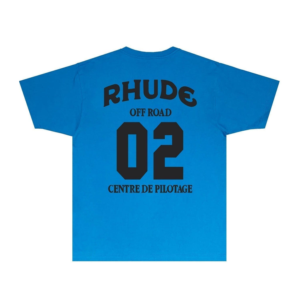 Rhude T-shirts Printed Trendy Pure Cotton