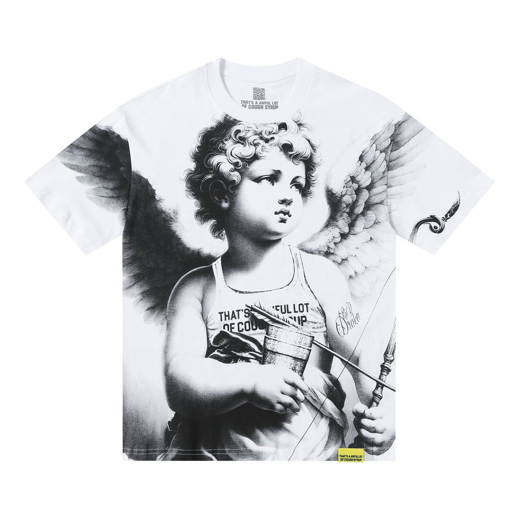THAT'S A AWFUL LOT OF COUGH SYRUP Angel Gothic Text Graphic T-Shirt ¡ª hero